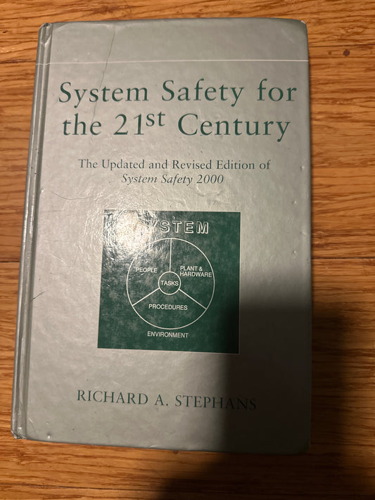 System Safety for the 21st Century book cover with STEM diagram.