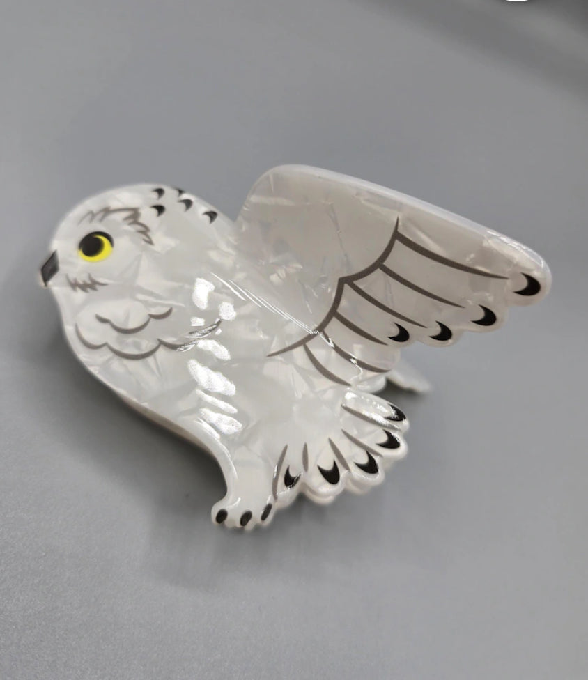 🦉Owl Hair Clip - Harry Potter Hedwig 🦉 Hogwarts hair claw clip Cute & Comfy Hair Accessory