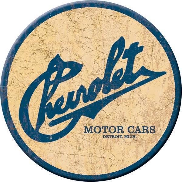 Vintage Chevrolet Motor Cars Detroit, Mich. logo sign