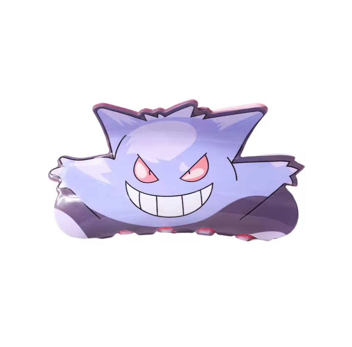 Gengar Pokmon plush toy with a mischievous grin.