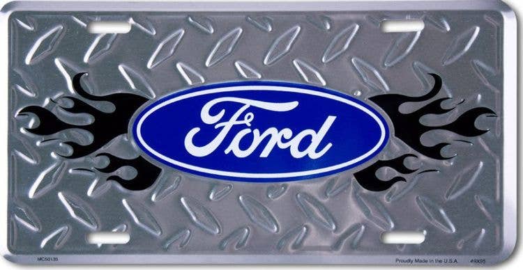 Ford Diamondplate - License Plate