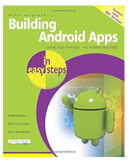 Android app development book cover with green robot character.