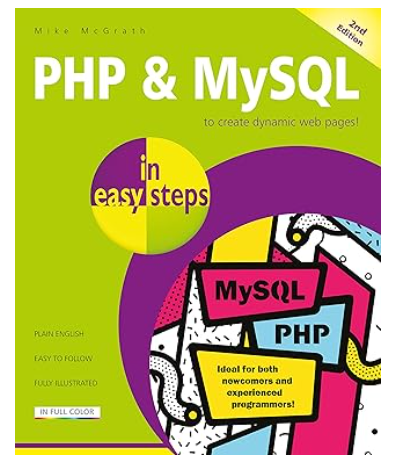 PHP MySQL book cover for web development tutorials.