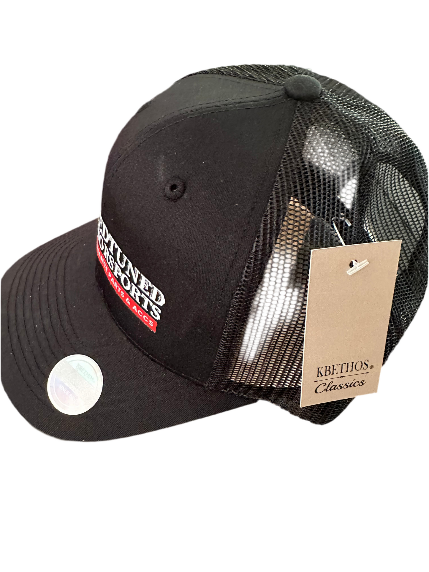 π Retro 6-Panel Mesh Cap with custom DTF