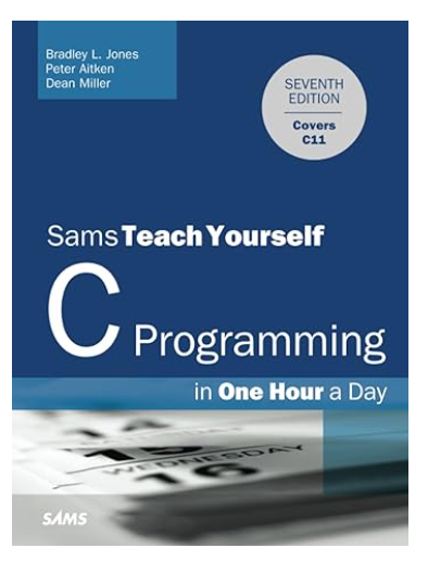 Cover of Sams Teach Yourself C Programming book, 7th edition.