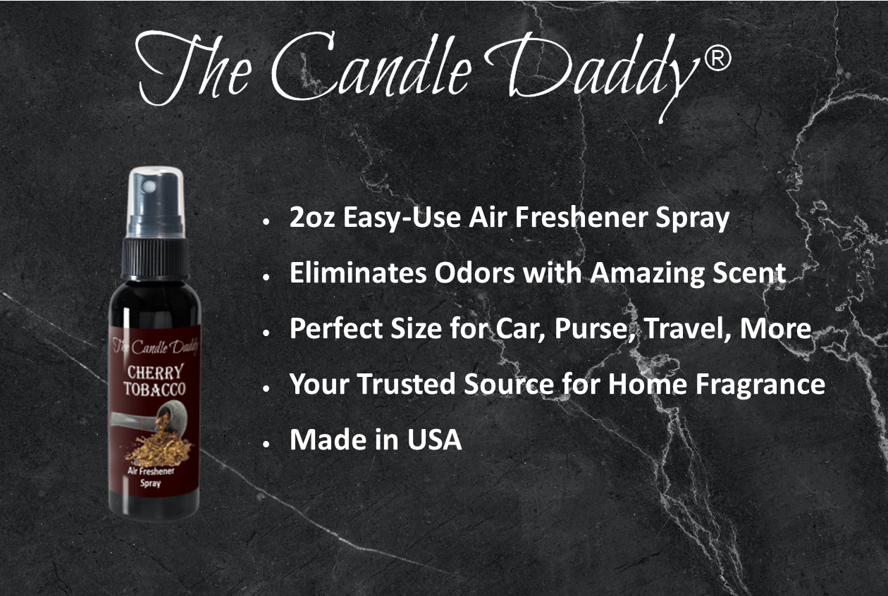 Cherry Tobacco air freshener spray bottle by The Candle Daddy.