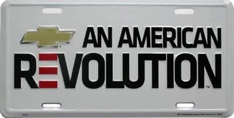 Chevy American Rev - License Plate