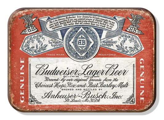 Magnet: Budweiser - Old Label