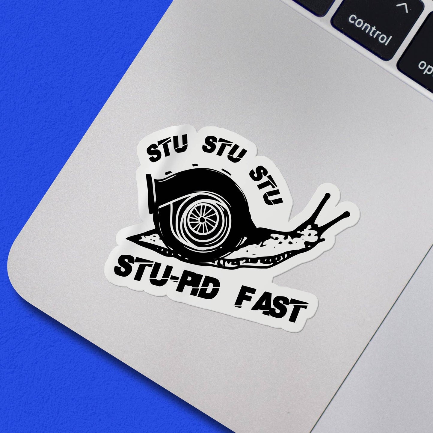 StuStu Stupid Fast Turbo Snail JDM Meme Sticker