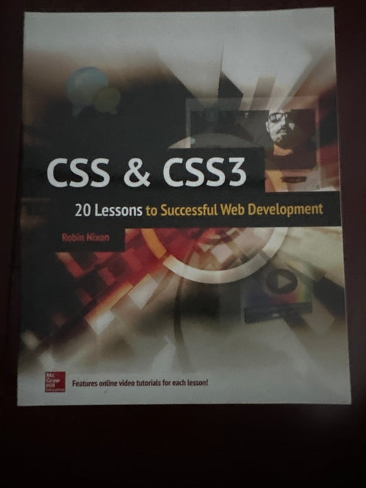 CSS  CSS3 20 Lessons to Successful Web Development by Robin Nixon book cover.