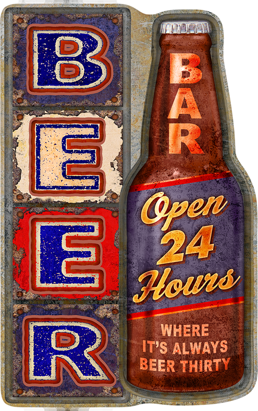 Beer Bar Aluminum Sign