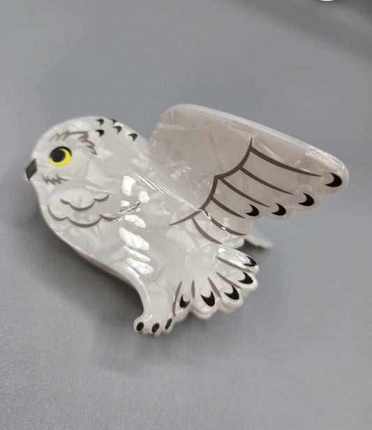 🦉Owl Hair Clip - Harry Potter Hedwig 🦉 Hogwarts hair claw clip Cute & Comfy Hair Accessory