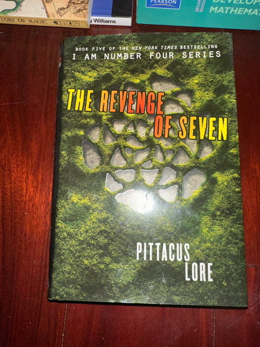 Book cover of The Revenge of Seven by Pittacus Lore, part of the I Am Number Four series.
