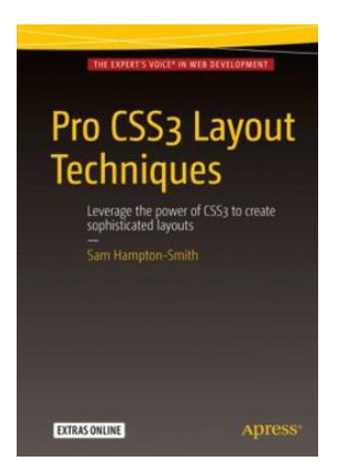 Cover of Pro CSS3 Layout Techniques by Sam Hampton-Smith, web development book.