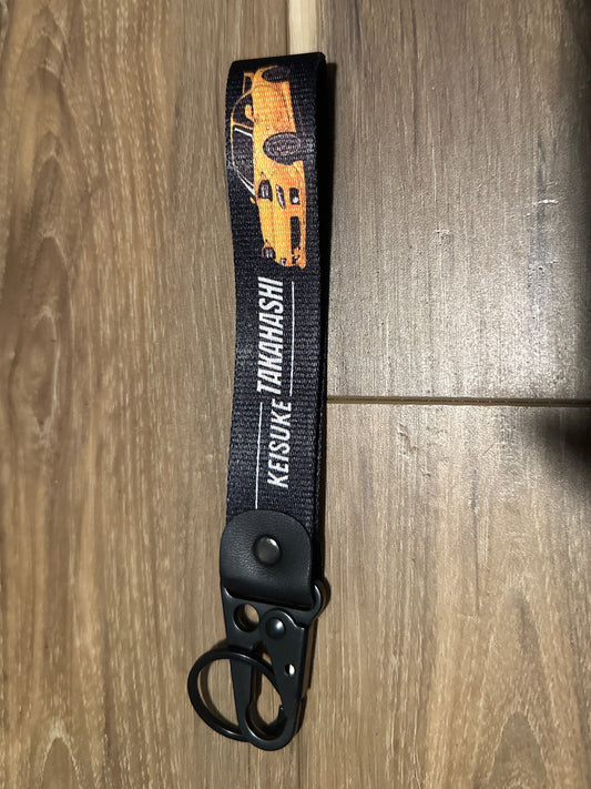 🚗 Drift-Inspired Keisuke Takahashi Keychain - Iconic Initial D Style