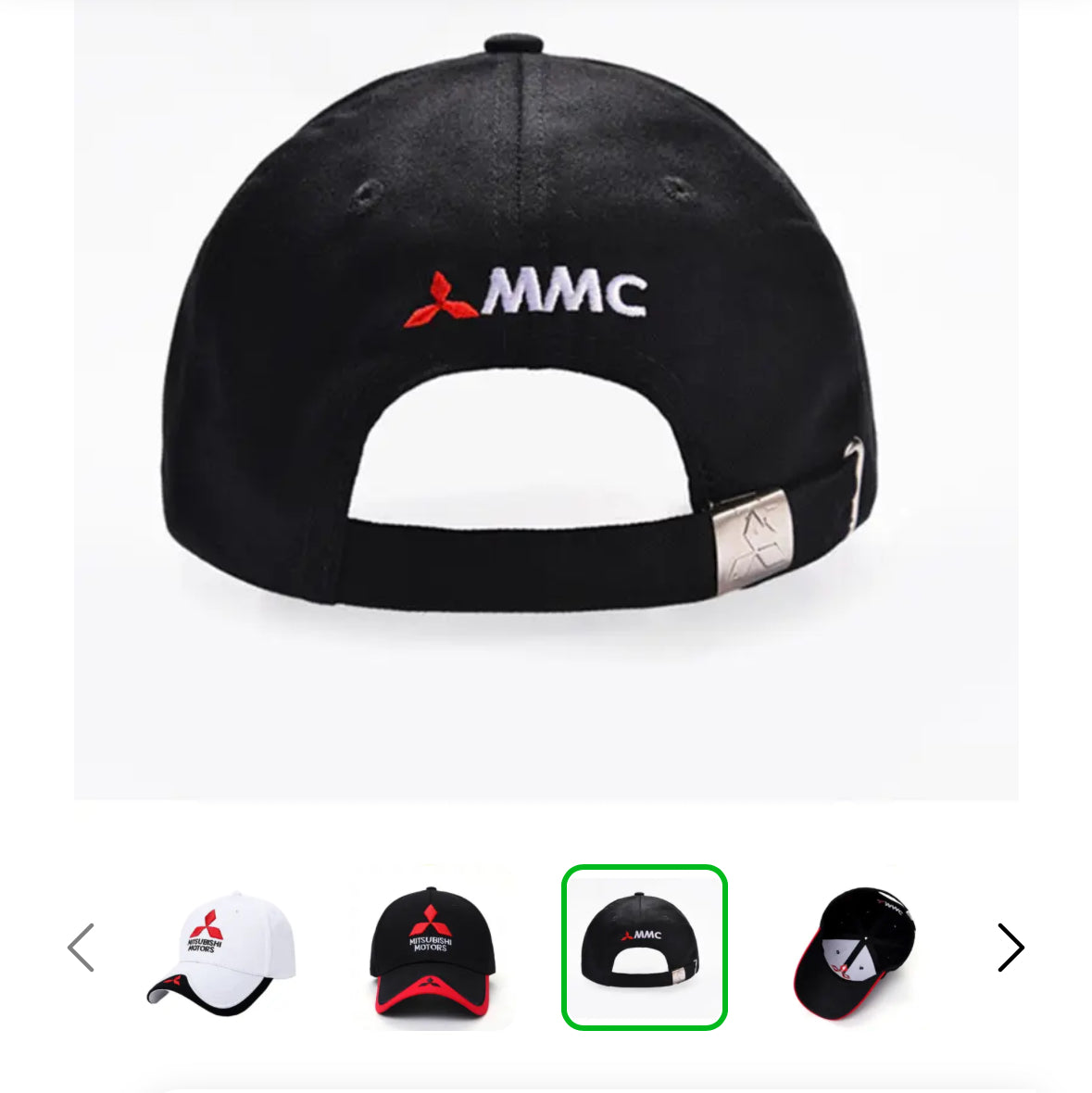Mitsubishi Logo Baseball Cap - Black, Red