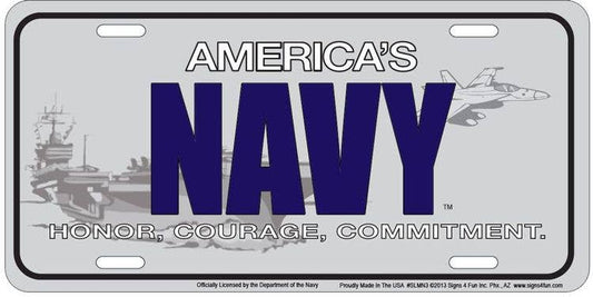 Navy America's - License Plate