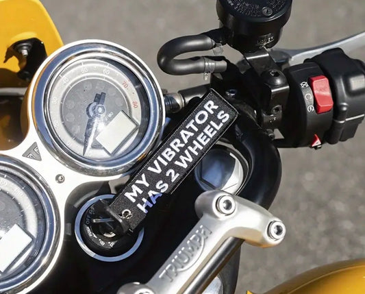 My vibrator has 2 wheels key tag