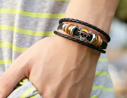 One Piece Luffy Jolly Roger Bracelet