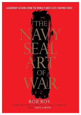 Red book cover titled The Navy SEAL Art of War by Rob Roy.