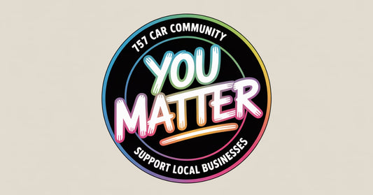 757 Car Community logo YOU MATTER supporting local businesses.
