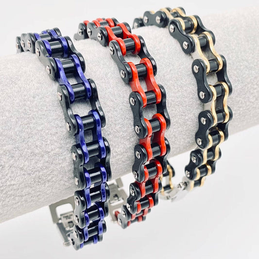 Punk Stainless Steel Motorcycle Chain Bracelet