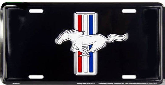 Ford Mustang Black - License Plate