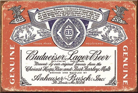 Magnet: Budweiser - Old Label