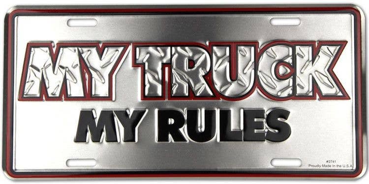 My Truck My Rules - License Plate
