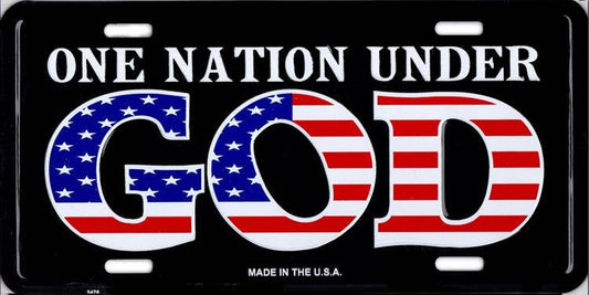One Nation God - License Plate