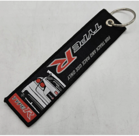 HONDA TYPE R BLACK DOUBLE SIDE Racing Key Tag