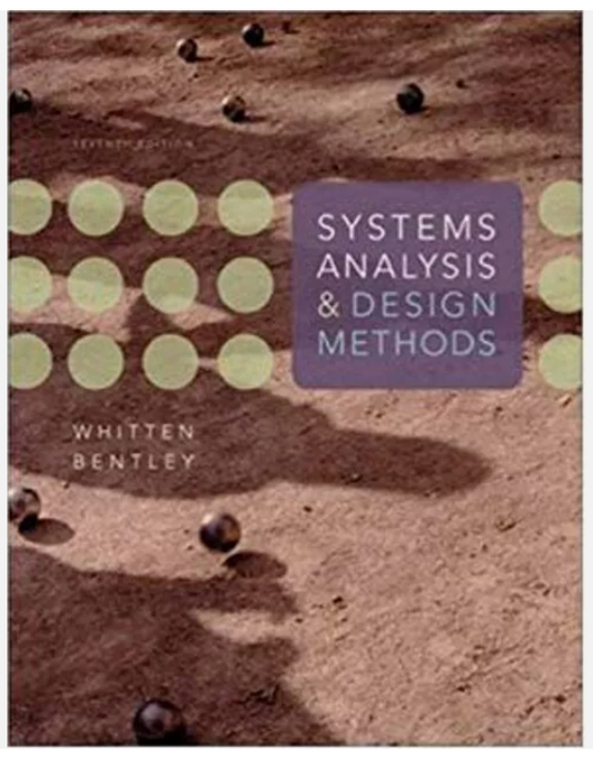Cover of Systems Analysis  Design Methods textbook by Whitten and Bentley.